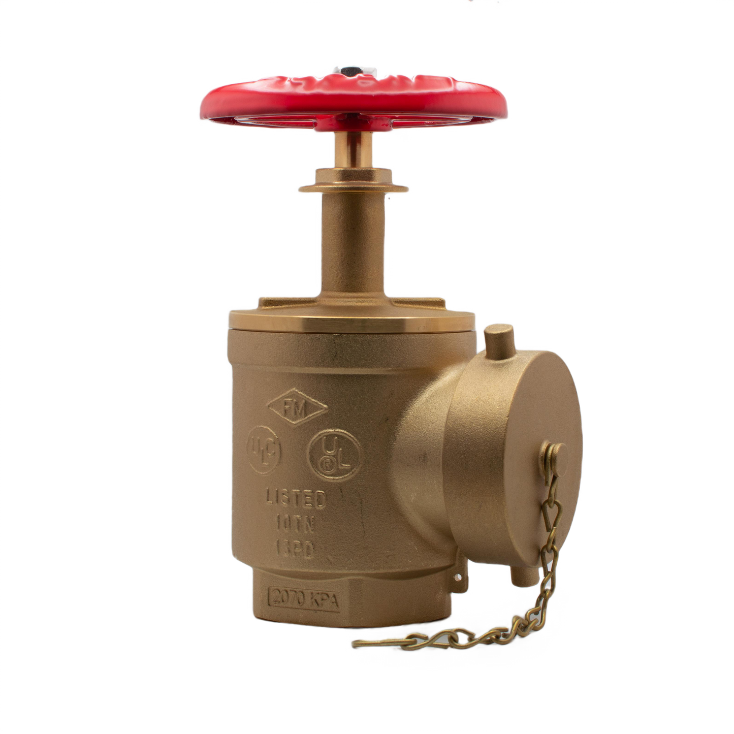 2 1/2" Brass Angle Hose Valve