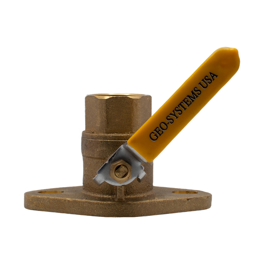 1.00" FLANGED X 1.00" FPT BRASS BALL VALVE