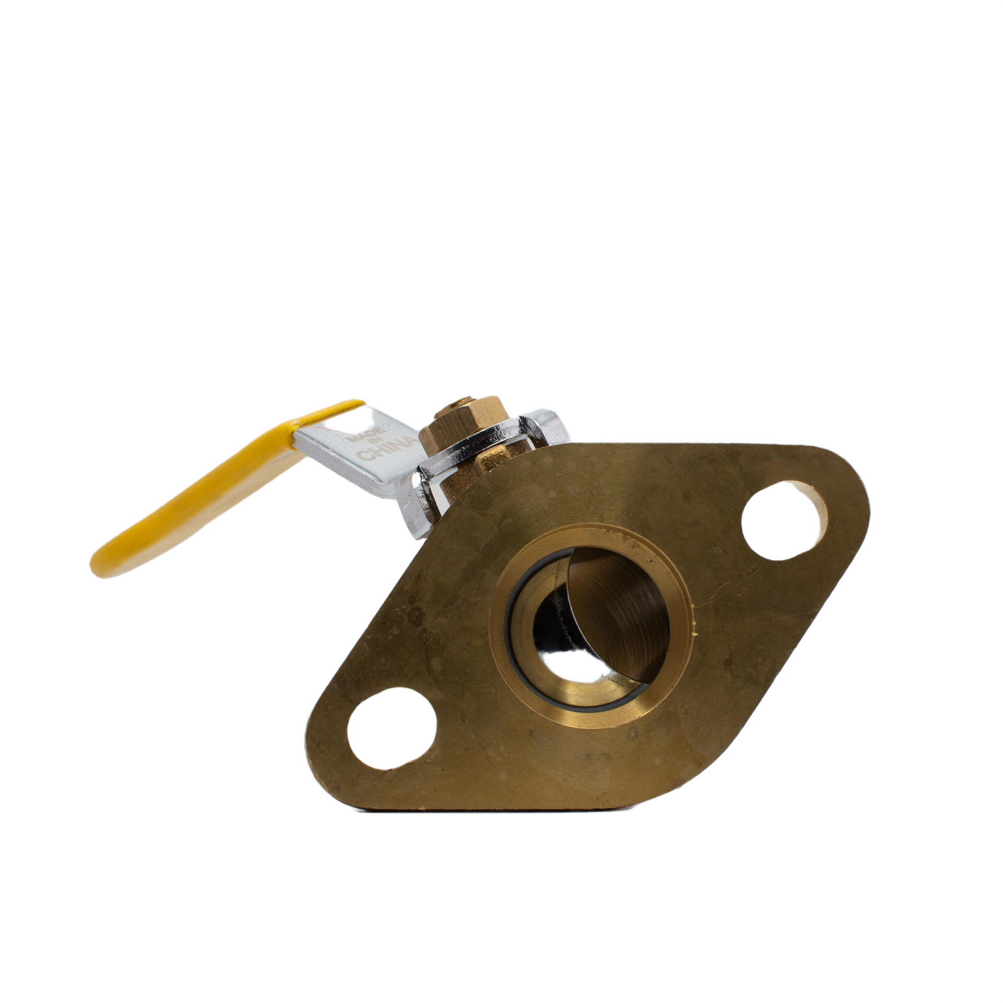 1.25" FLANGED X 1.25" FPT BRASS BALL VALVE