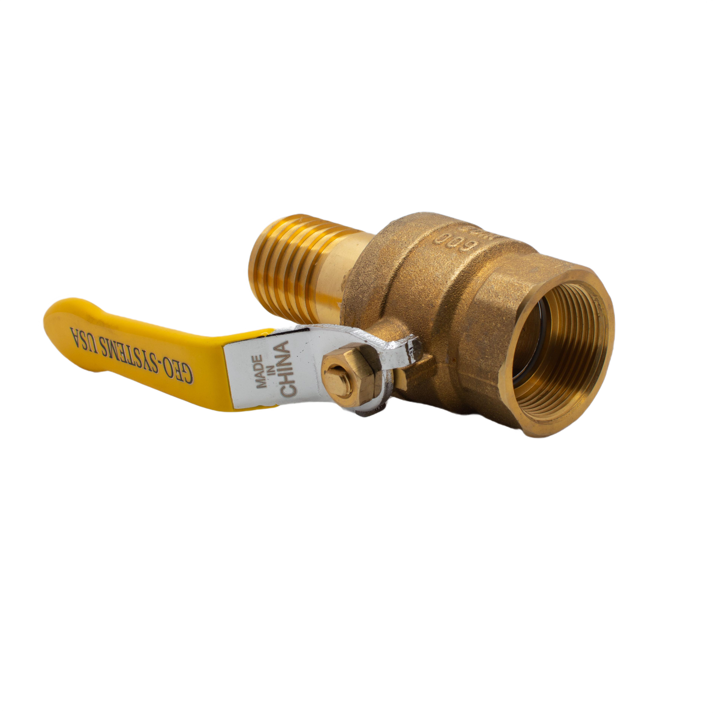 1.25" FPT x 1.25" BARBED BRASS BALL VALVE