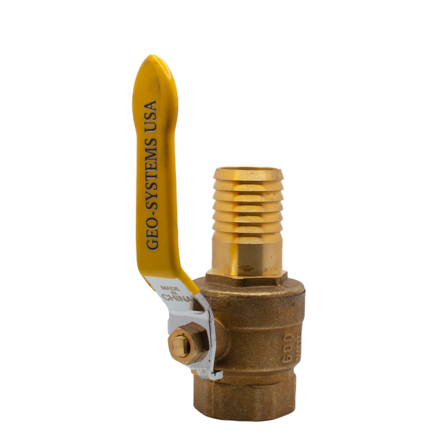 1.25" FPT x 1.25" BARBED BRASS BALL VALVE