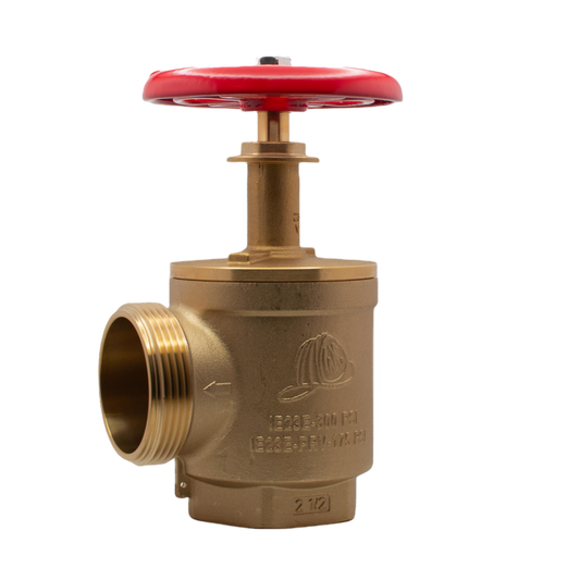 2 1/2" Brass Angle Hose Valve