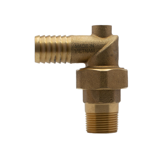 1.00" MPT x 1.00" BARBED UNION 90° ELBOW